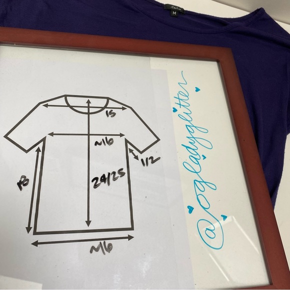 Purple Side Knot Cap Sleeve Tee - Picture 6 of 6